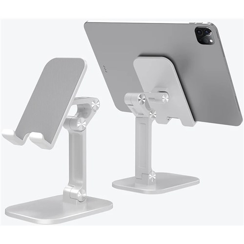 USP Folding Desktop Stand For Phone Or Tablet Ipad White